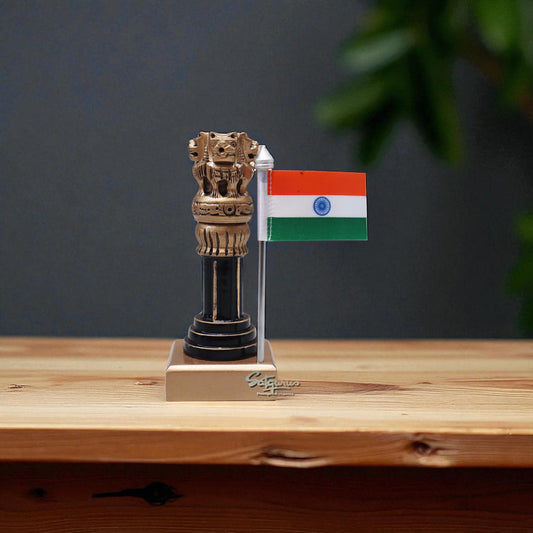 Ashoka Pillar With Flag by Satgurus