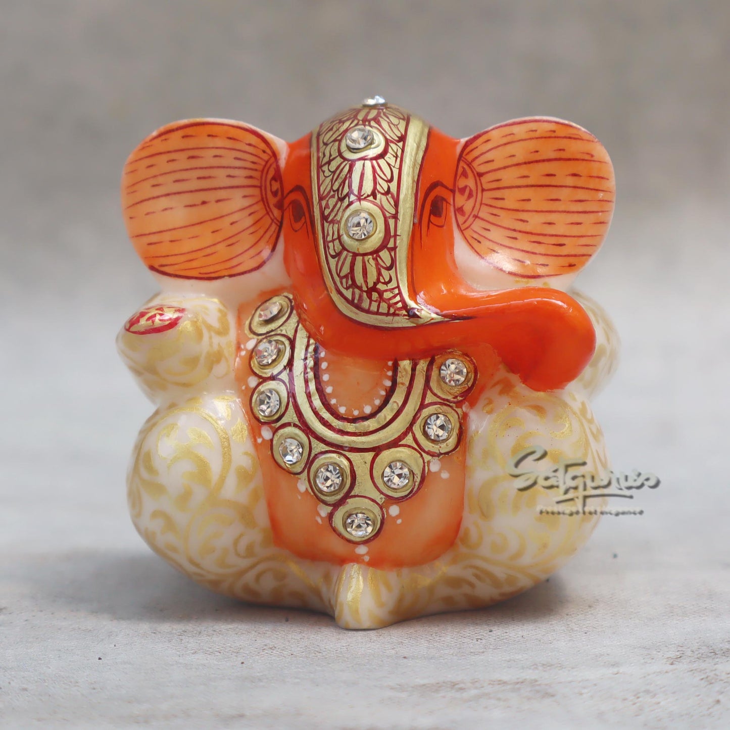 Appu Ganesha Zari Painting / Big by Satgurus 