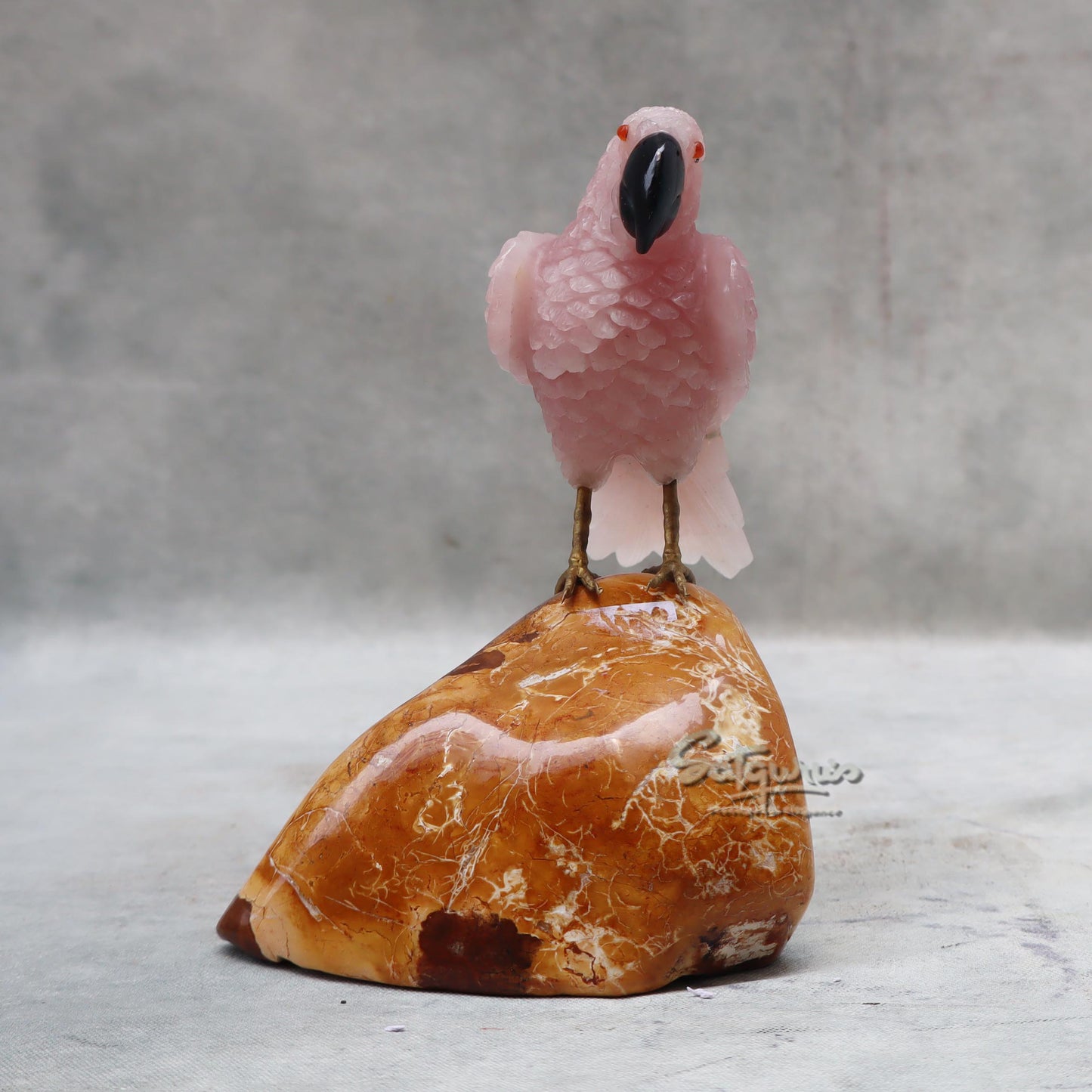 Semi  Precious Stone Parrot by Satgurus