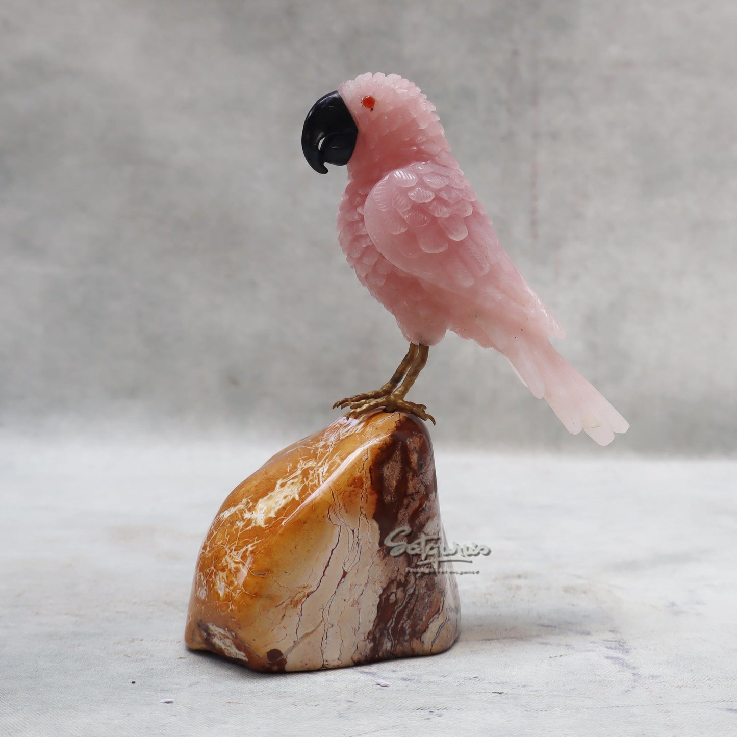 Semi  Precious Stone Parrot by Satgurus