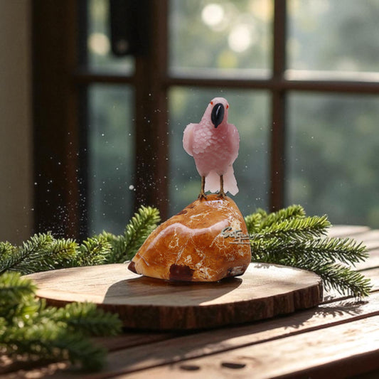 Semi  Precious Stone Parrot by Satgurus