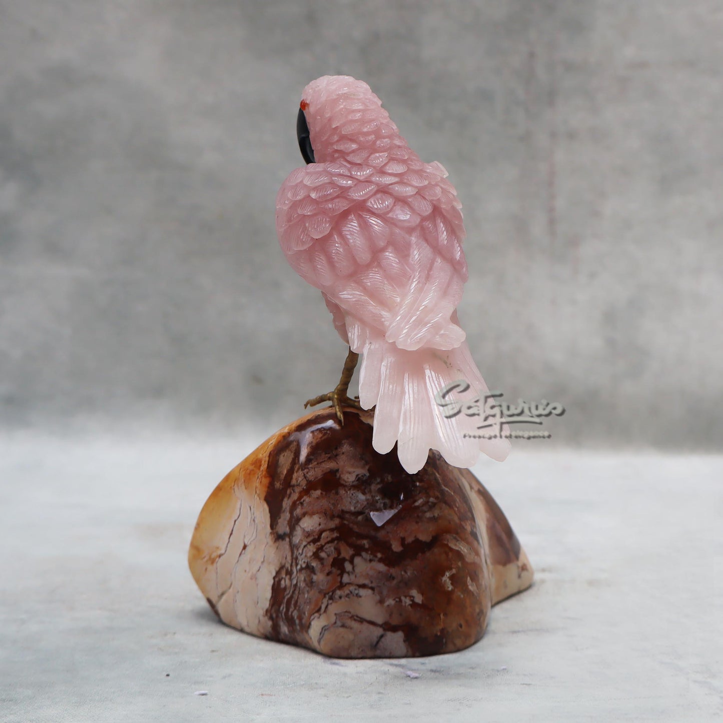 Semi  Precious Stone Parrot by Satgurus