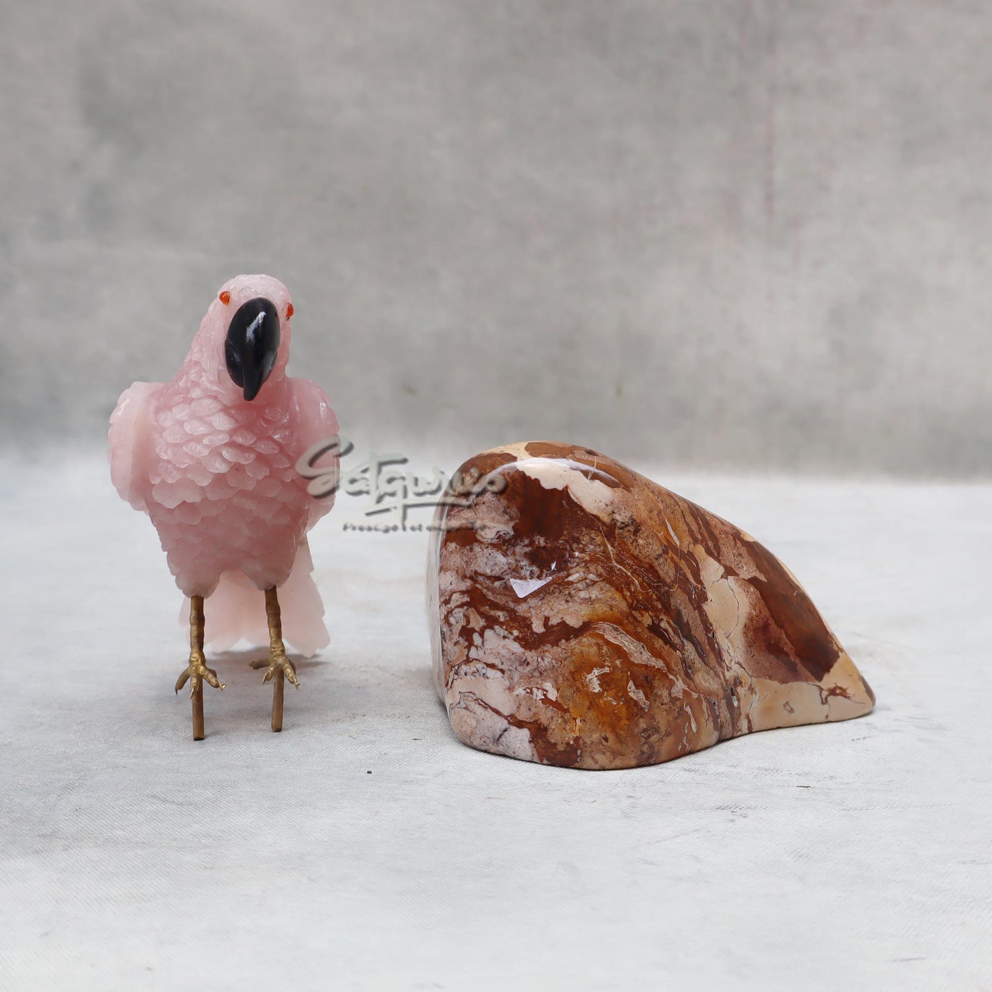 Semi  Precious Stone Parrot by Satgurus