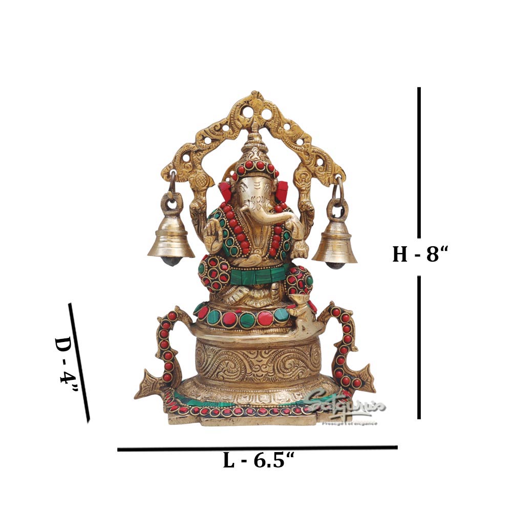 Ganesha Idol With Bells by Satgurus