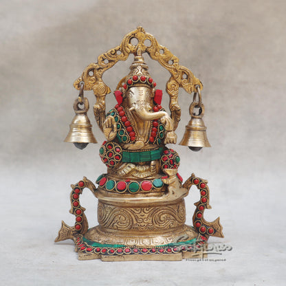 Ganesha Idol With Bells by Satgurus