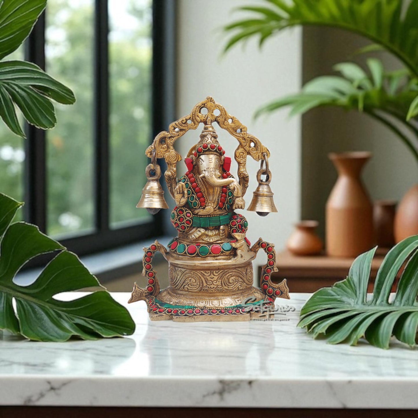 Ganesha Idol With Bells by Satgurus