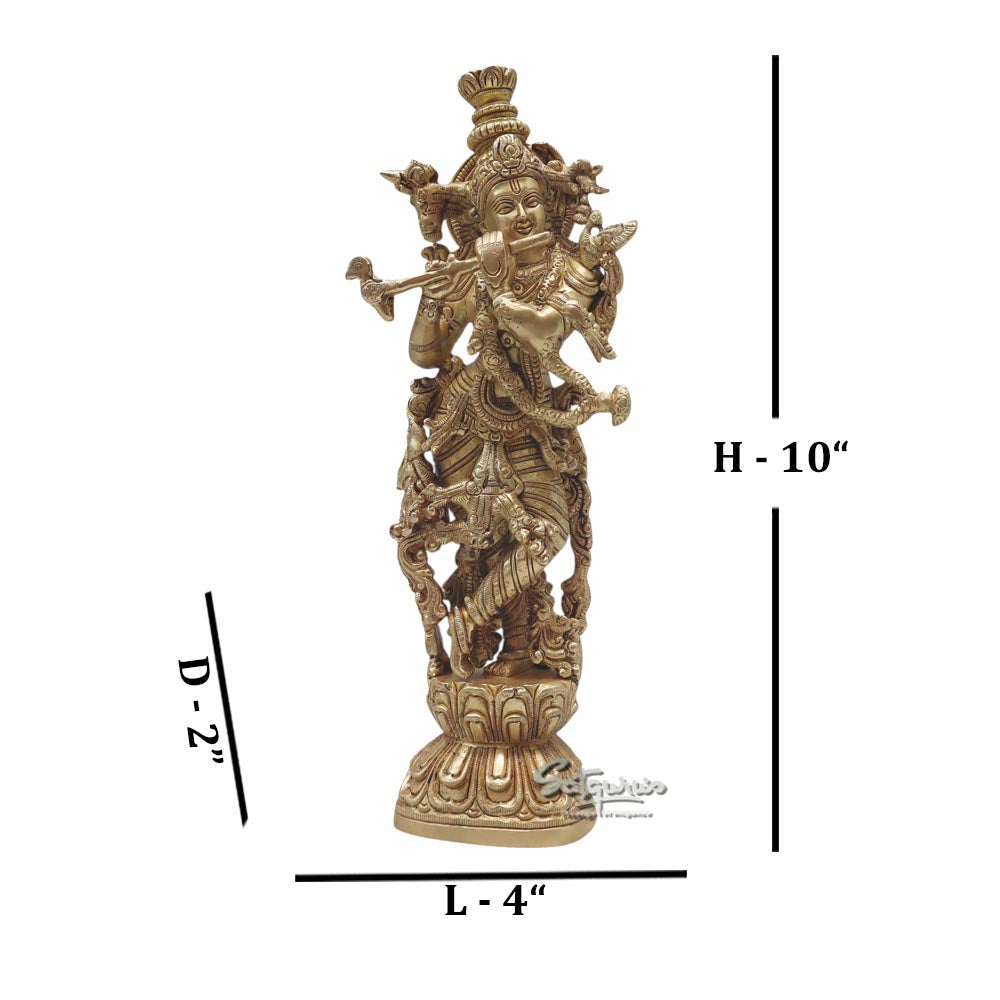 Standing Krishna On Base by Satgurus
