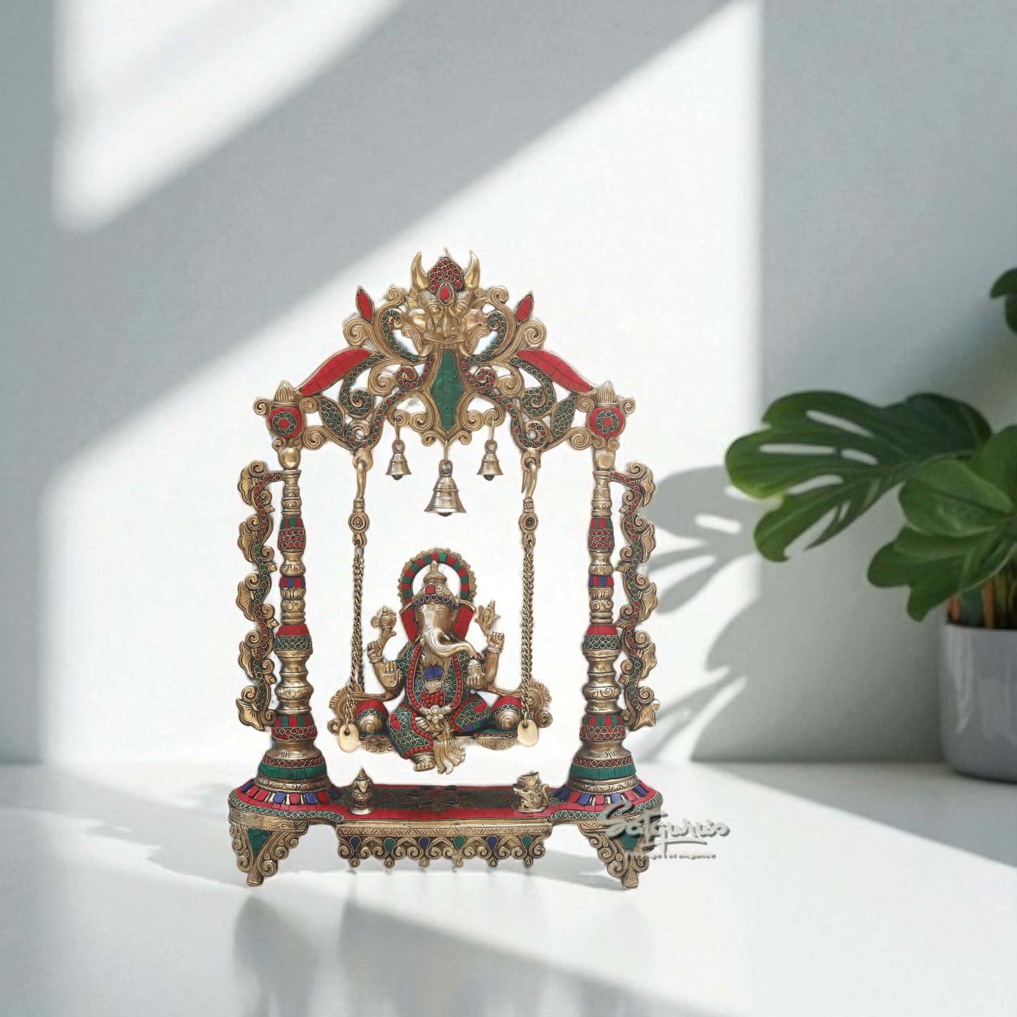 Ganesha Idol On Swing by Satgurus