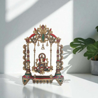 Ganesha Idol On Swing by Satgurus