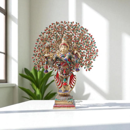 Krishna Under Tree / Jewellery Work by Satgurus