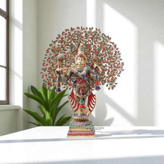 Krishna Under Tree / Jewellery Work by Satgurus