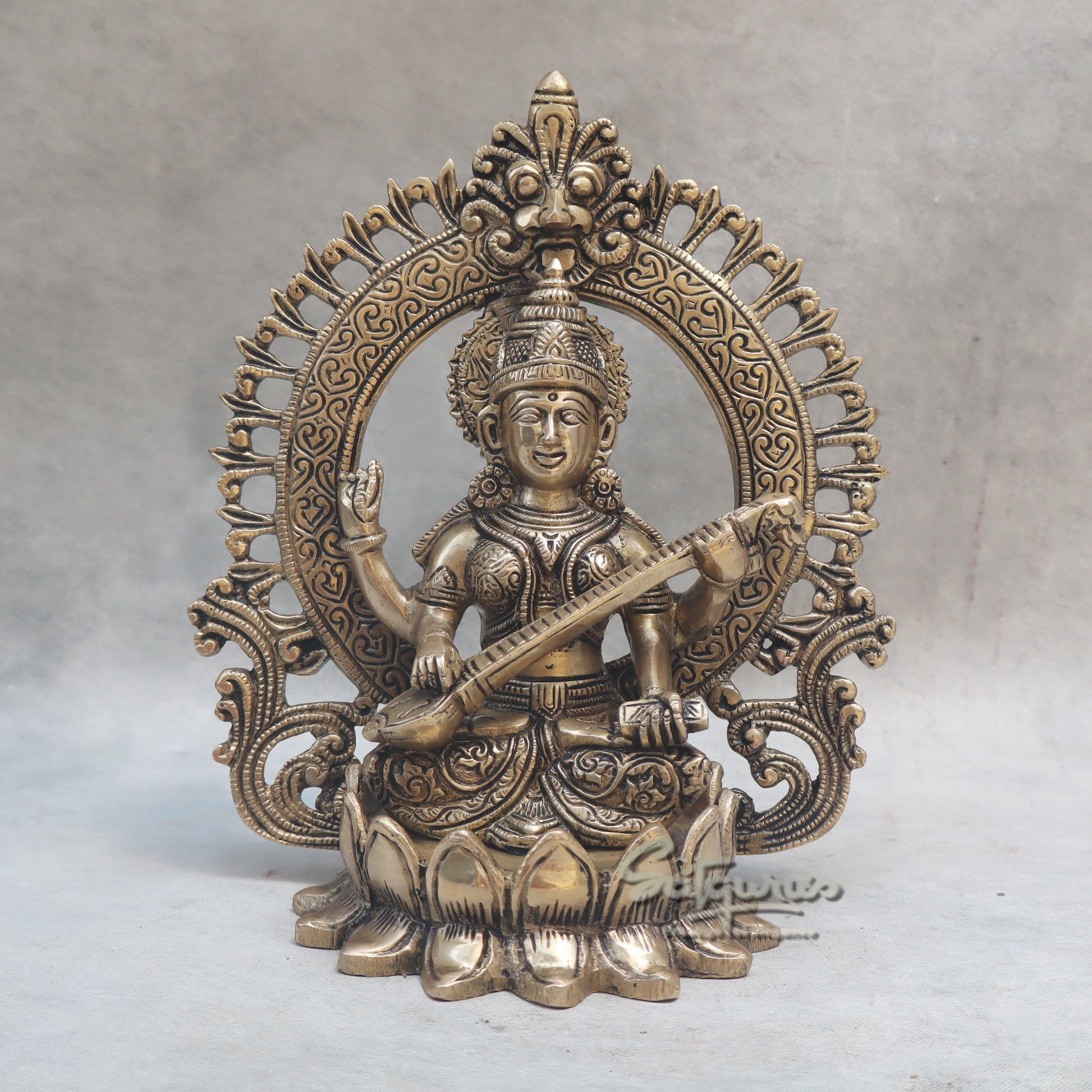 Laxmi On Saraswati With Ring by Satgurus