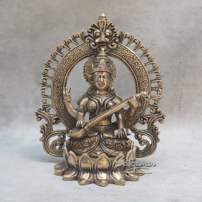 Laxmi On Saraswati With Ring by Satgurus