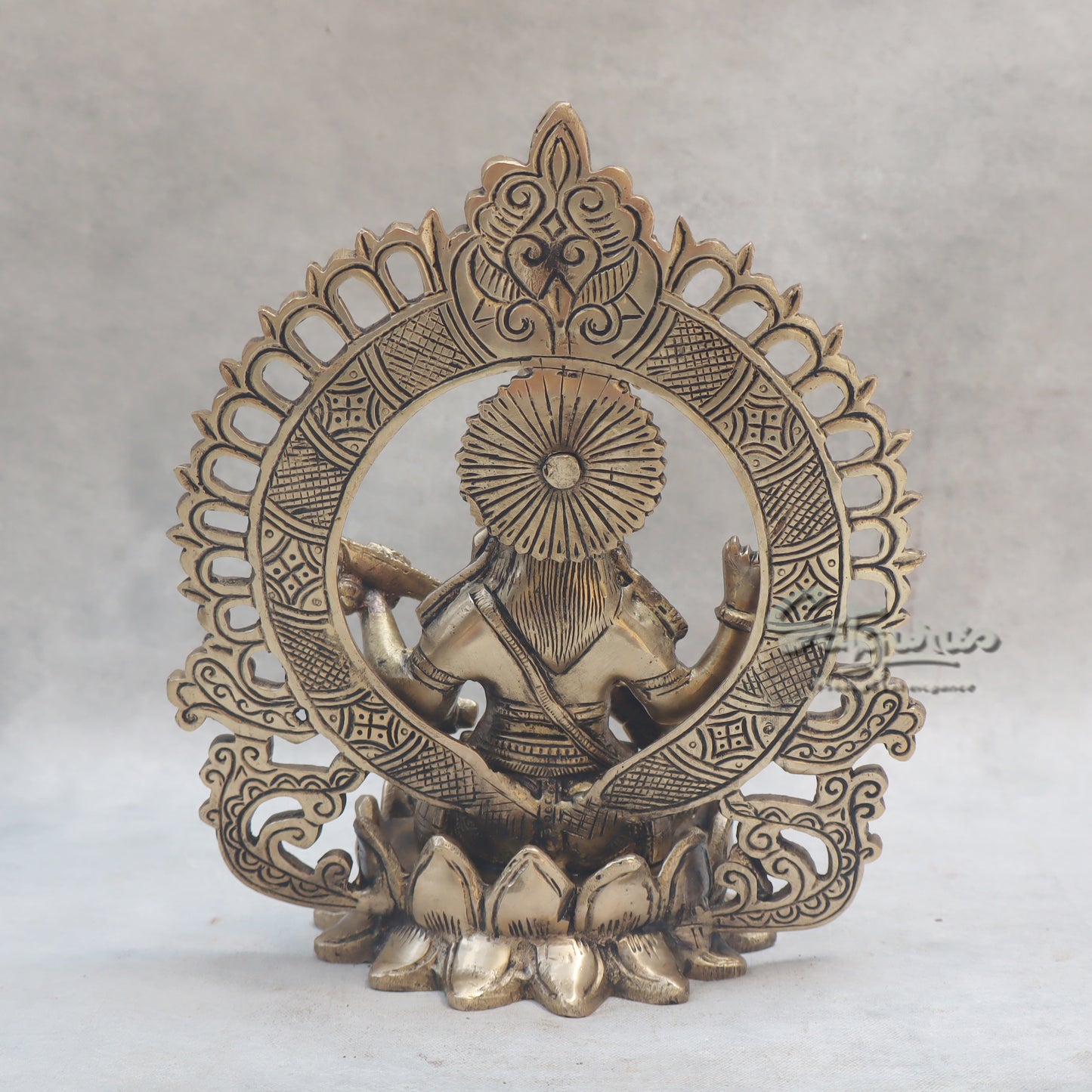 Saraswati On Lotus With Ring by Satgurus