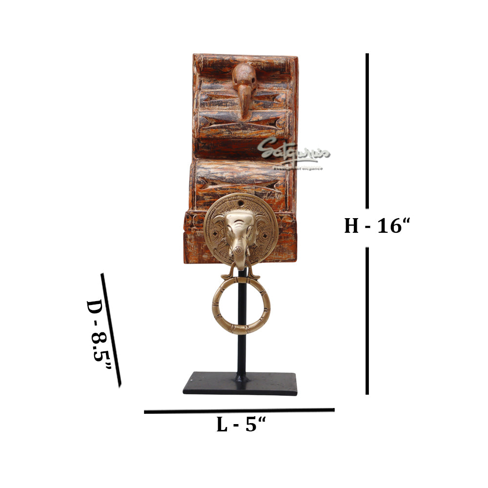 Door Knocker Elephant On Stand by Satgurus