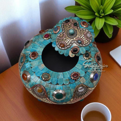 Tachariya Box Stone Work / Blue by Satgurus