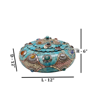 Tachariya Box Stone Work / Blue by Satgurus