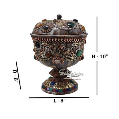 Box With Lid / Brown by Satgurus