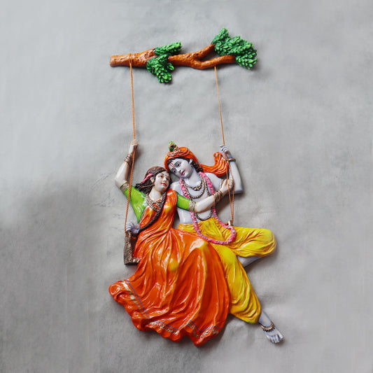 Jhula Radha Krishna Wall Art by Satgurus