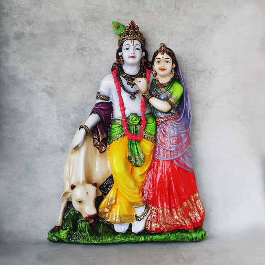 Radha Krishna With Cow Wall Piece by Satgurus