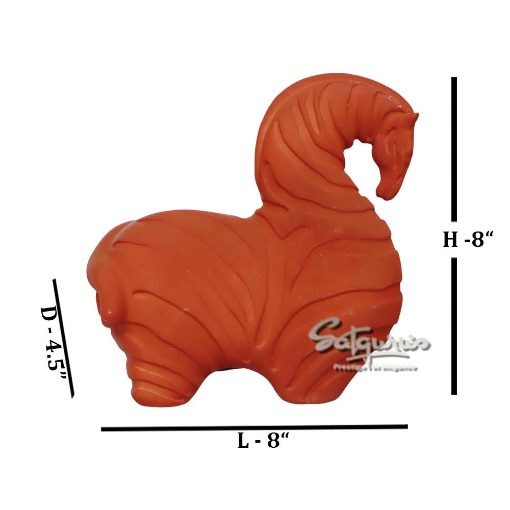 Fat Stripe Horse / Orange by Satgurus
