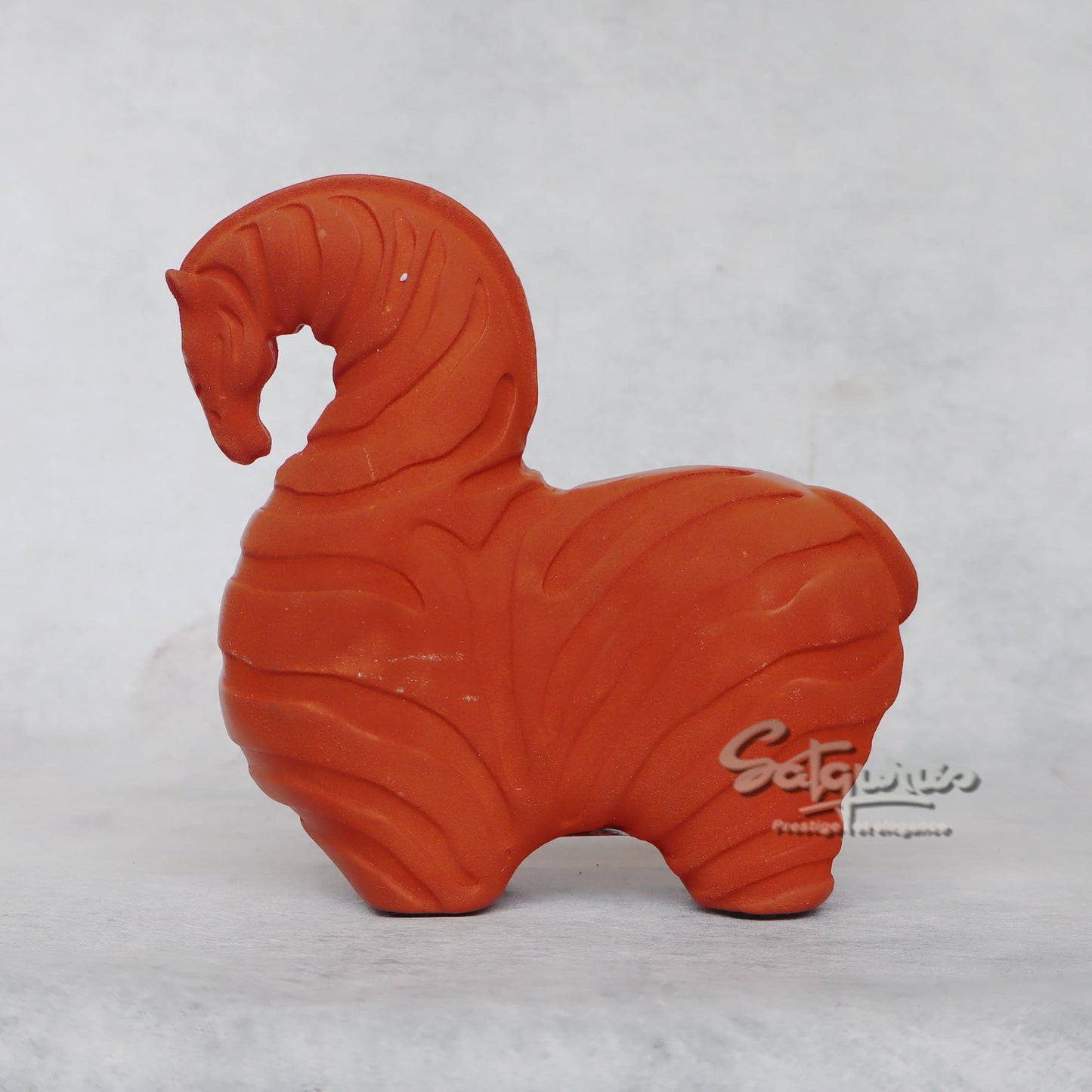 Fat Stripe Horse / Orange by Satgurus