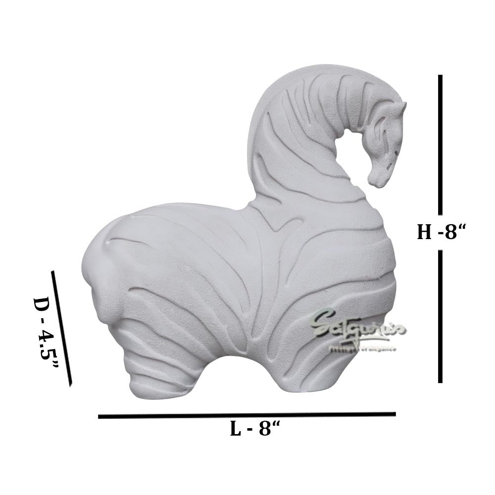 Fat Stripe Horse / White by Satgurus
