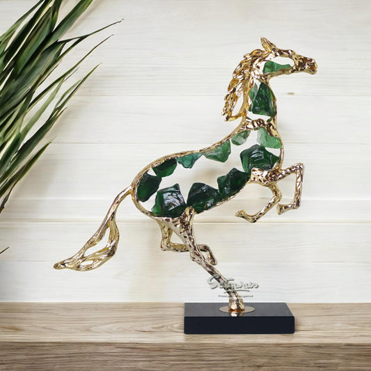 Blue Stone Horse Art Piece by Satgurus