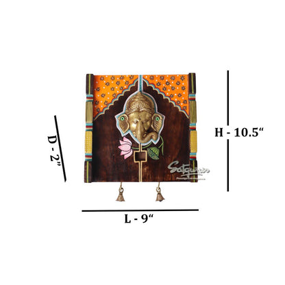 Amantran Wall Décor Frame With Divine Ganesha #1 by Satgurus