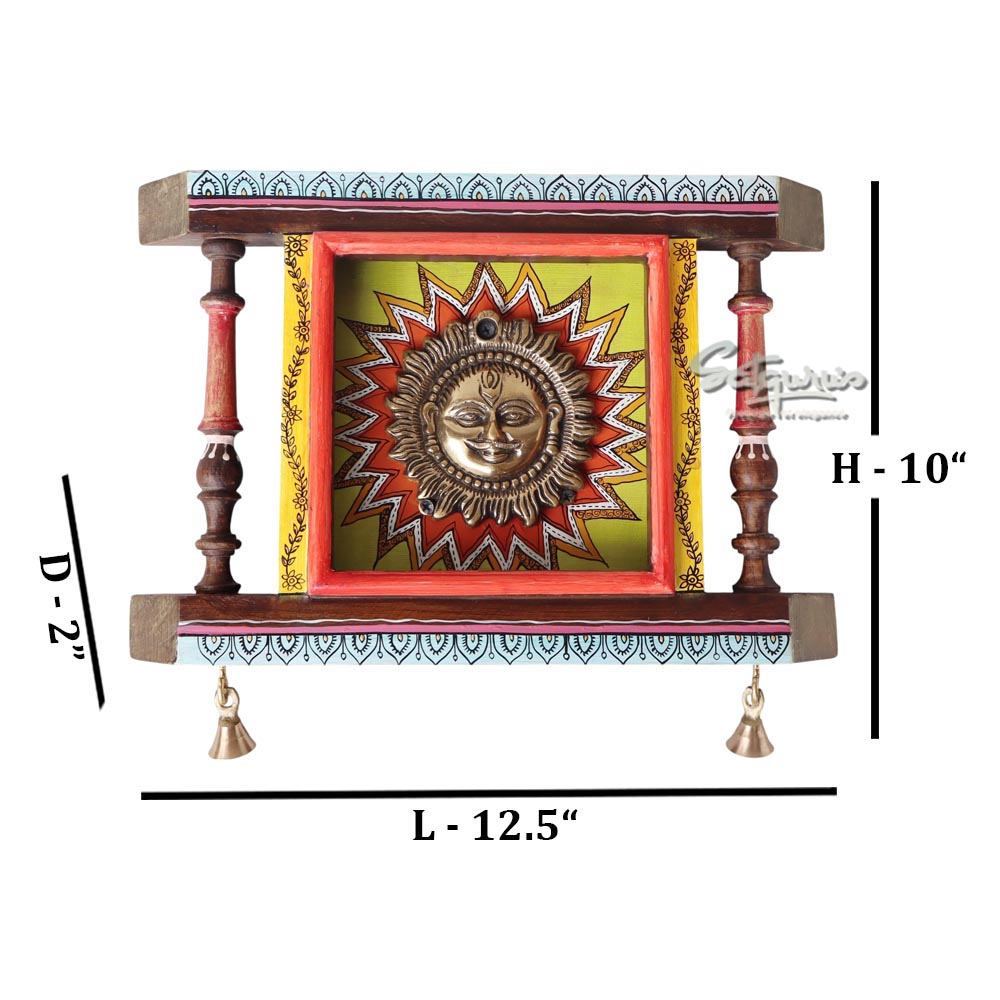Divya Wall Décor With Brass Surya Dev by Satgurus
