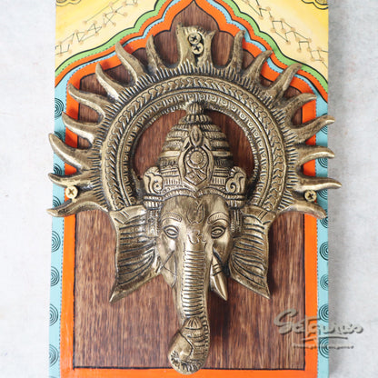 Amantran Wall Décor Frame With Divine Ganesha #2 by Satgurus
