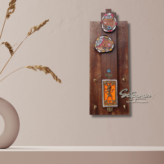 Prabha Key Hanger With Brass Motif by Satgurus