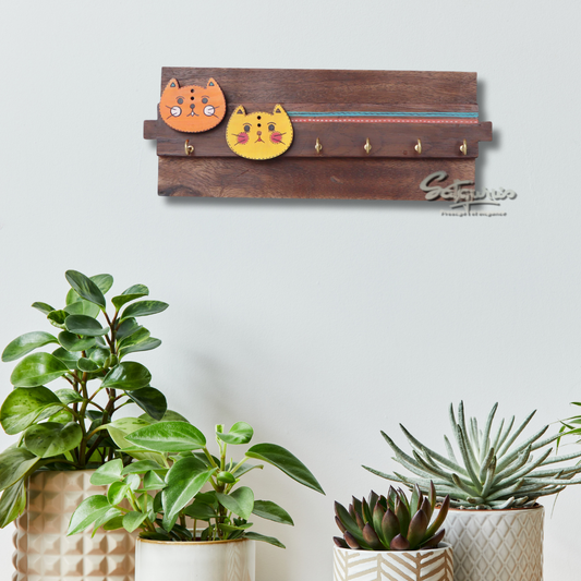 Meow Key Hanger With Cat Motifs by Satgurus