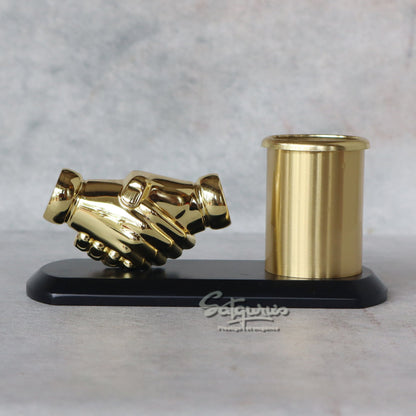 Handshake With Pen Stand by Satgurus 