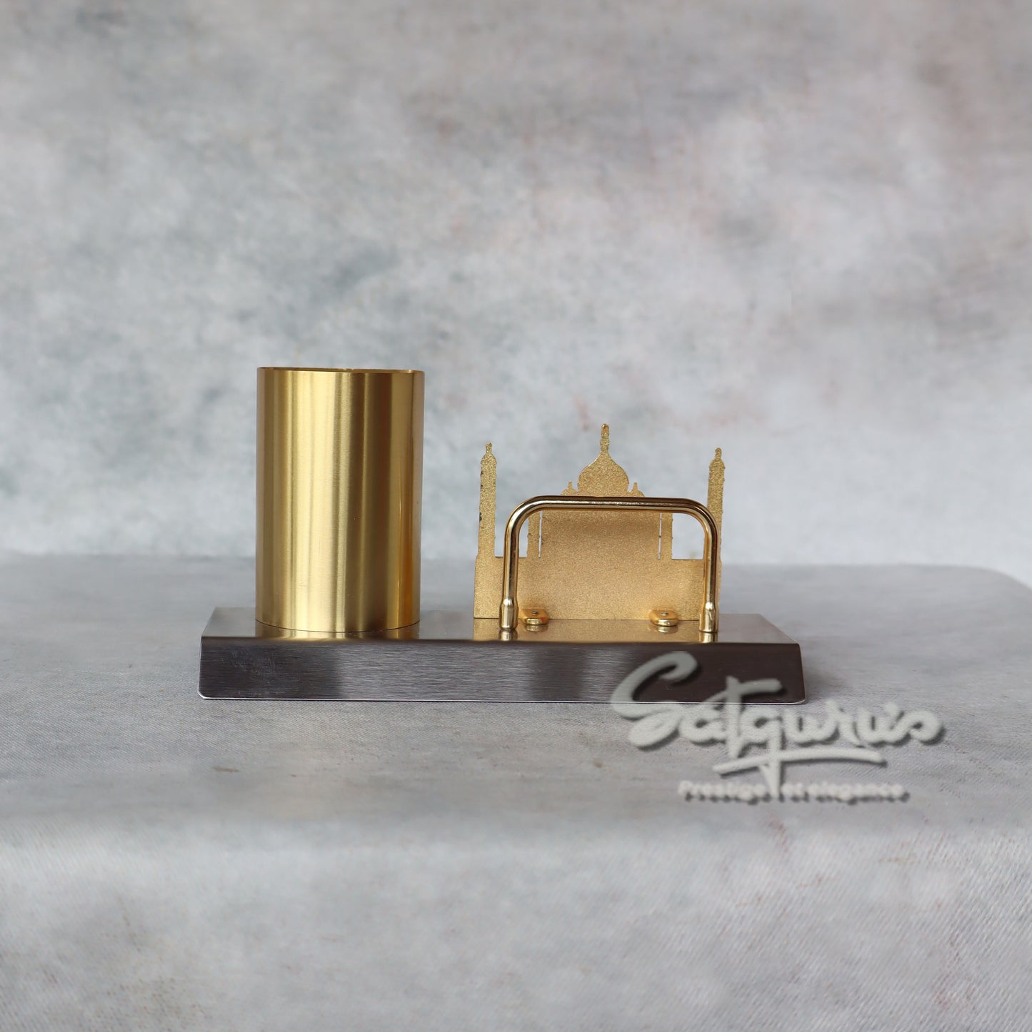 Taj Mahal Card Holder With Table Clock by Satgurus