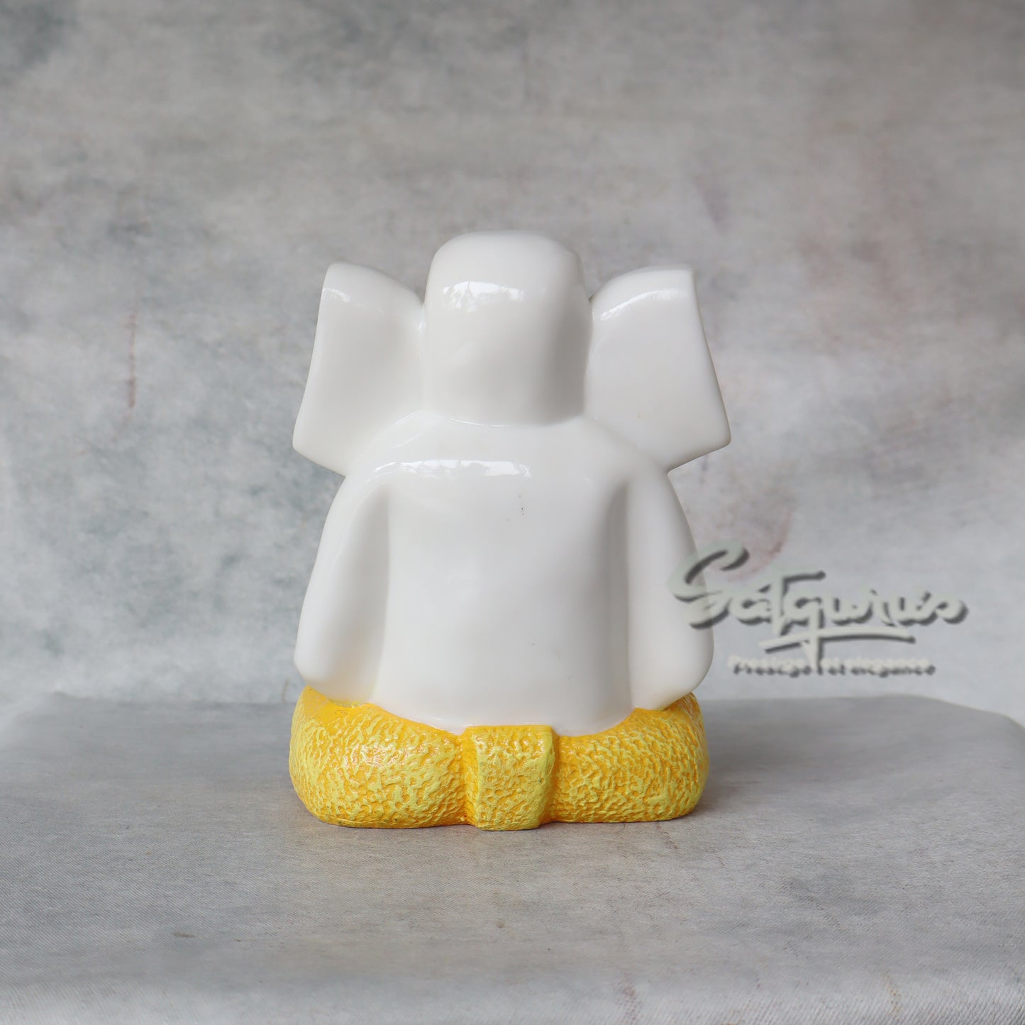 Abstract Ganesha / White / Yellow by Satgurus