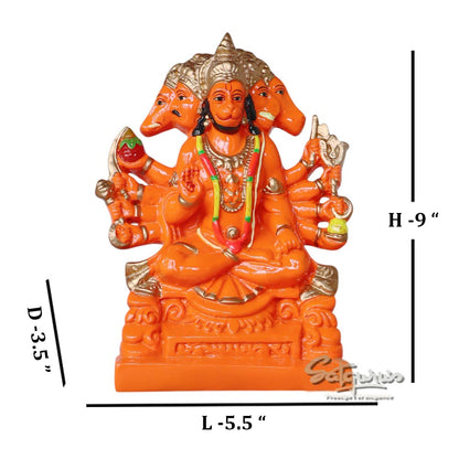 Idol Of Panchmukhi Hanuman by Satgurus