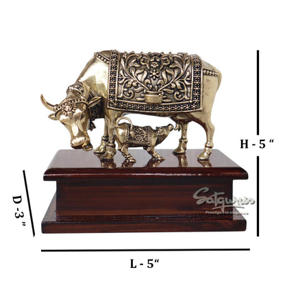 Cow & Calf On Base / Left by Satgurus