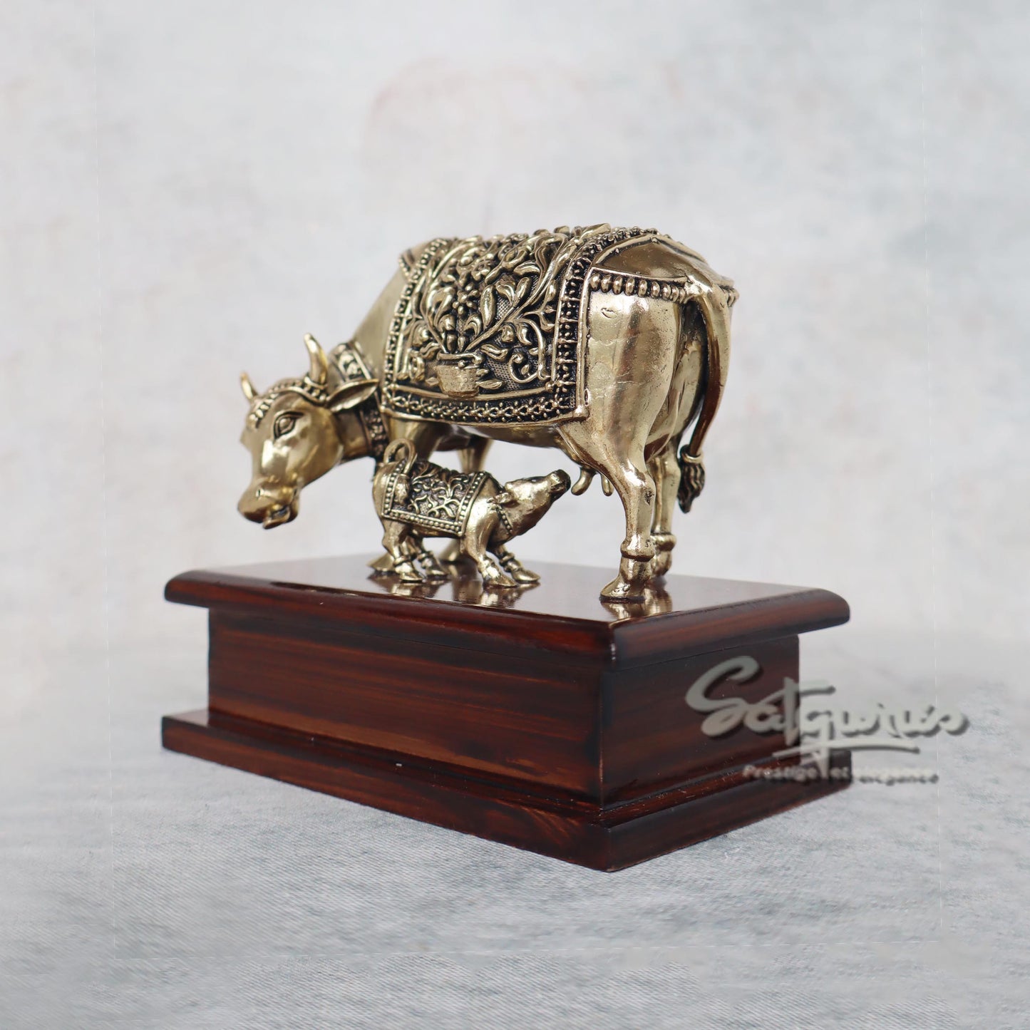 Cow & Calf On Base / Left by Satgurus