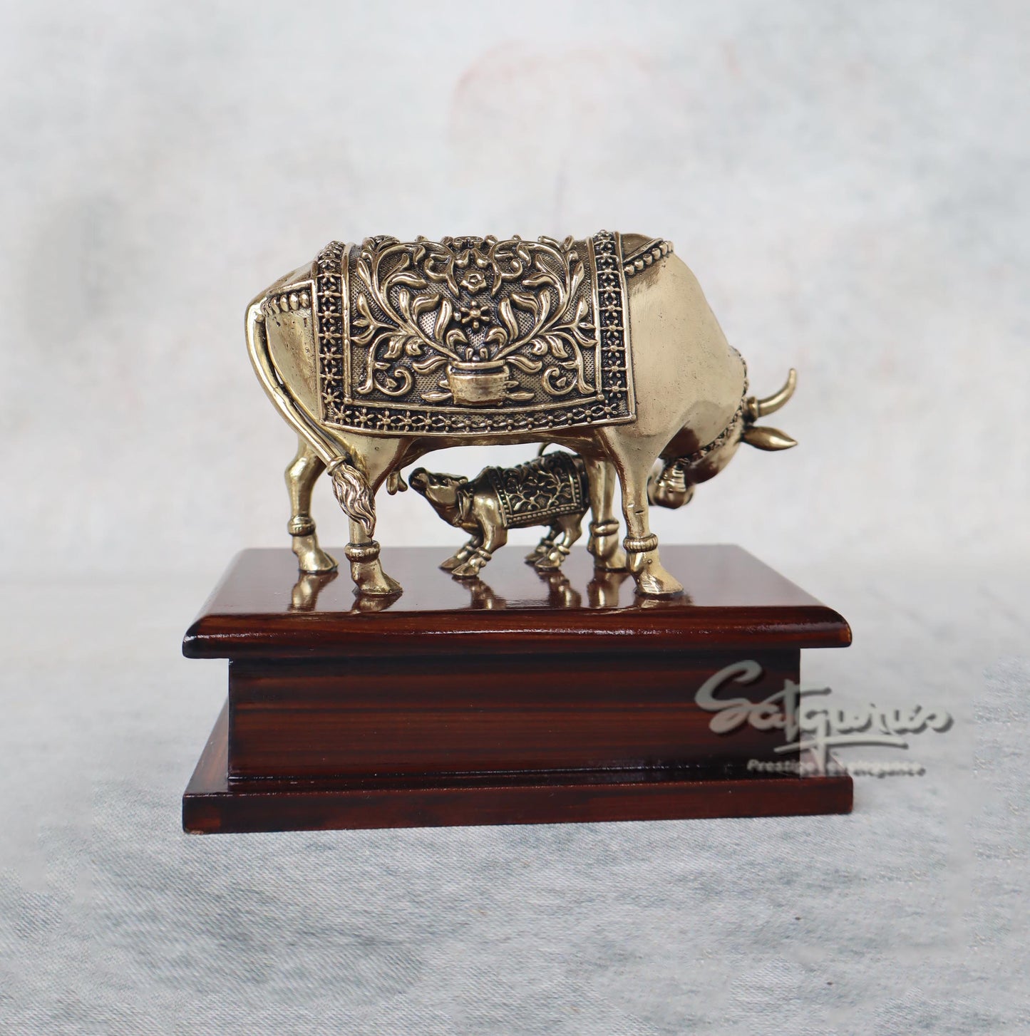 Cow & Calf On Base / Left by Satgurus
