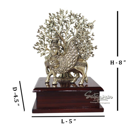 Kamdhenu With Tree On Base by Satgurus