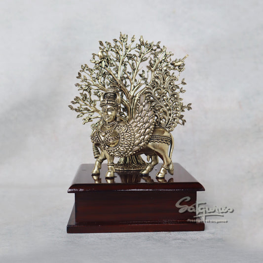 Kamdhenu With Tree On Base by Satgurus