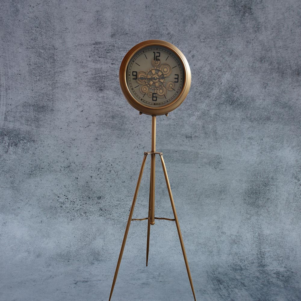 Tripod Standing Clock With Working Movement By Satgurus