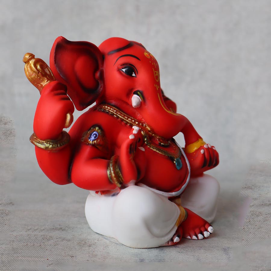 Red Ganesha By Satgurus