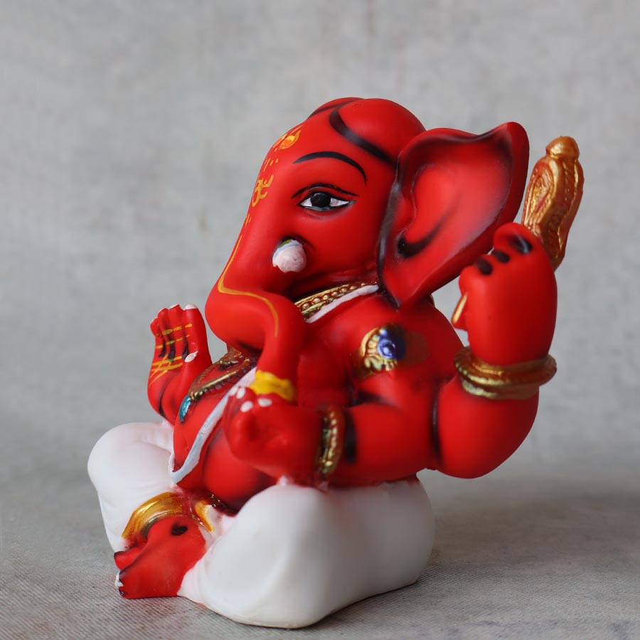 Red Ganesha By Satgurus