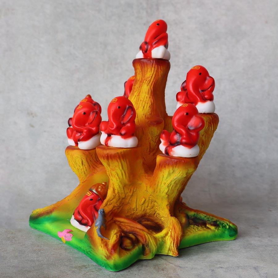 Ashtavinayak Ganesha (Red) By Satgurus