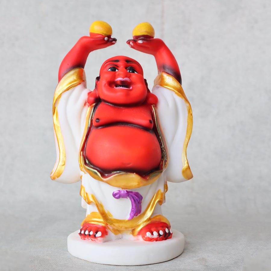 Laughing Buddha Hand Up With Mangoes By Satgurus