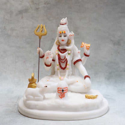 Shiva With Marble Finish By Satgurus