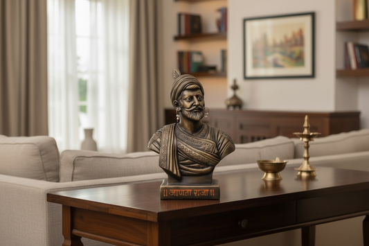 Shivaji Maharaj Bust Antique By Satgurus