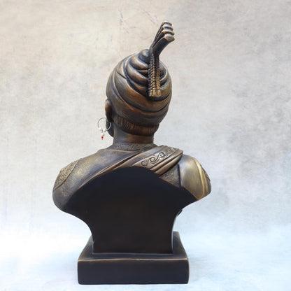 Shivaji Maharaj Bust Antique By Satgurus